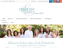 Tablet Screenshot of embraceyoursmile.com